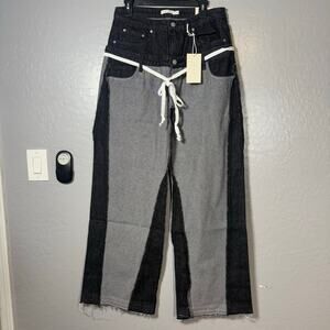 MNML Inside Out Slip Off Denim, Washed Black, 30